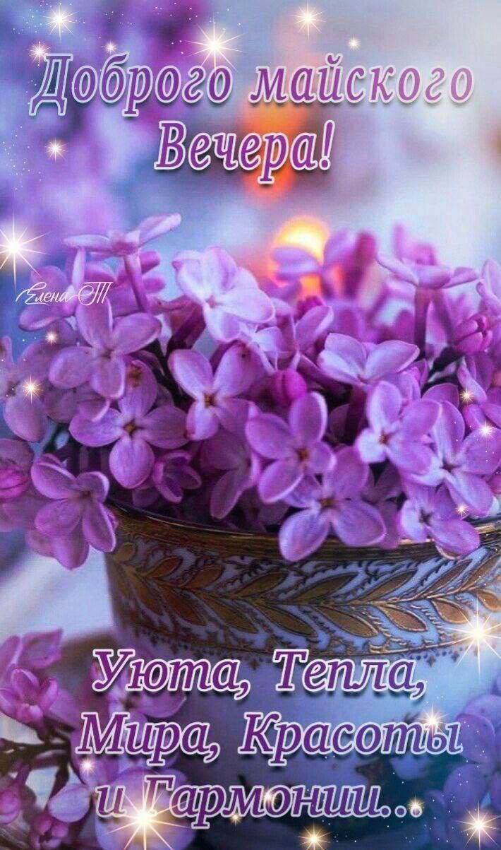Доброего майскoго Вечера!
Уюта, Тепла, Мира, Красоты и Гармонии...