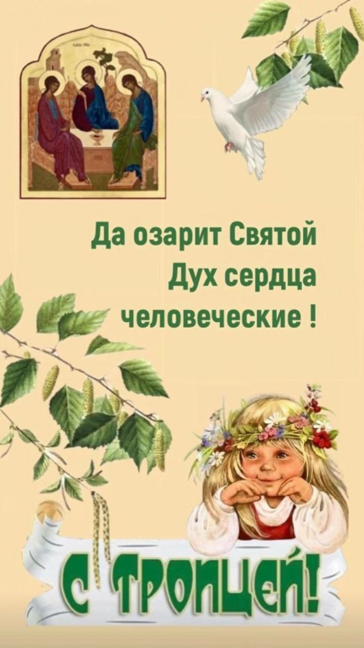 Да озарит Святой Дух сердца человеческие ! С Троицей!