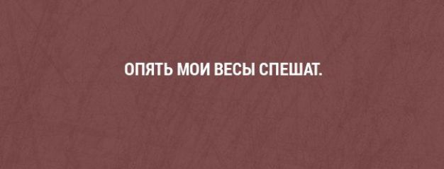 ОПЯТЬ МОИ ВЕСЫ СПЕШАТ
