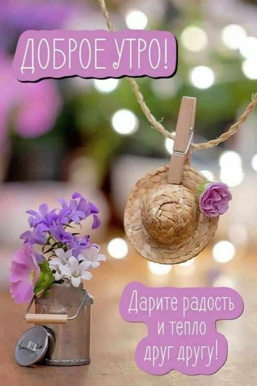 ДОБРОЕ УТРО!
Дарите радость и тепло друг другу!