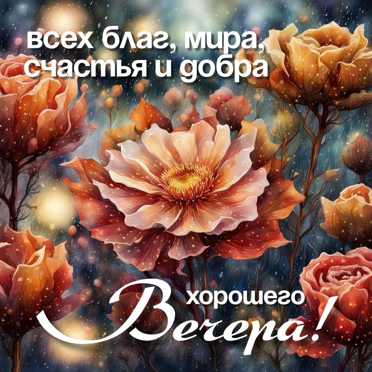 всех благ, мира, счастья и добра
хорошего Вечера!