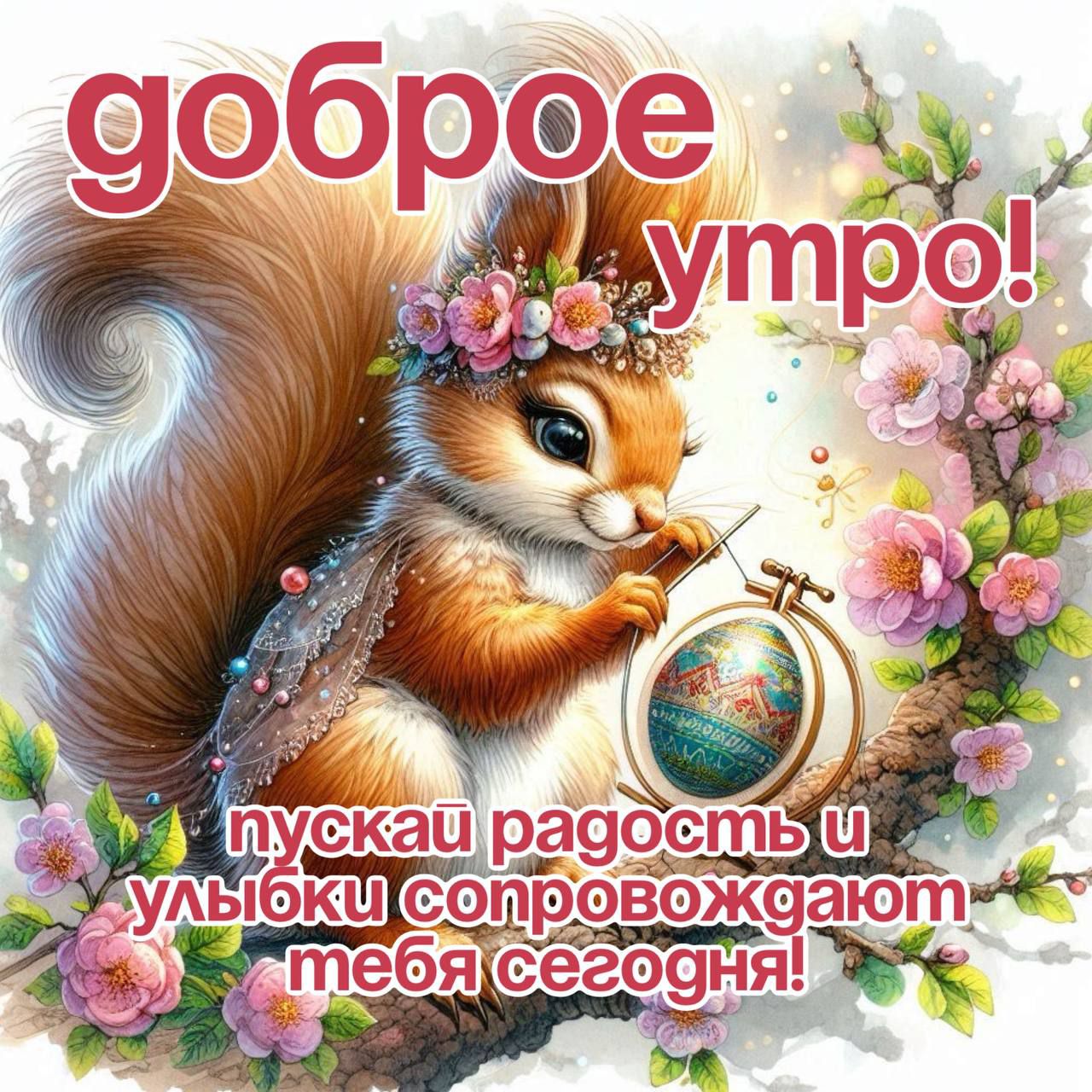доброе утро! пускай радость и улыбки сопровождают тебя сегодня!