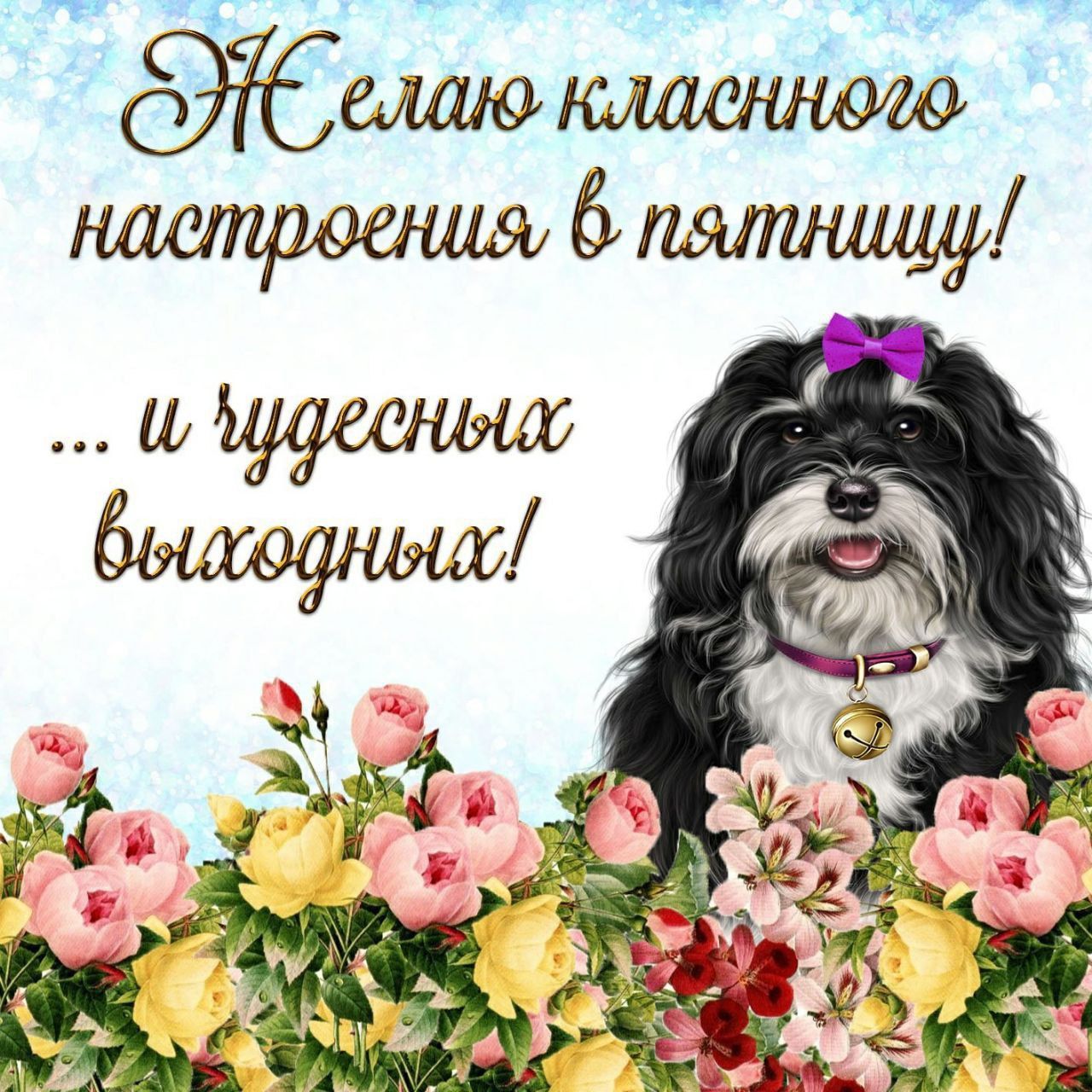 Желаю классного настроения в пятницу!
... и чудесных выходных!