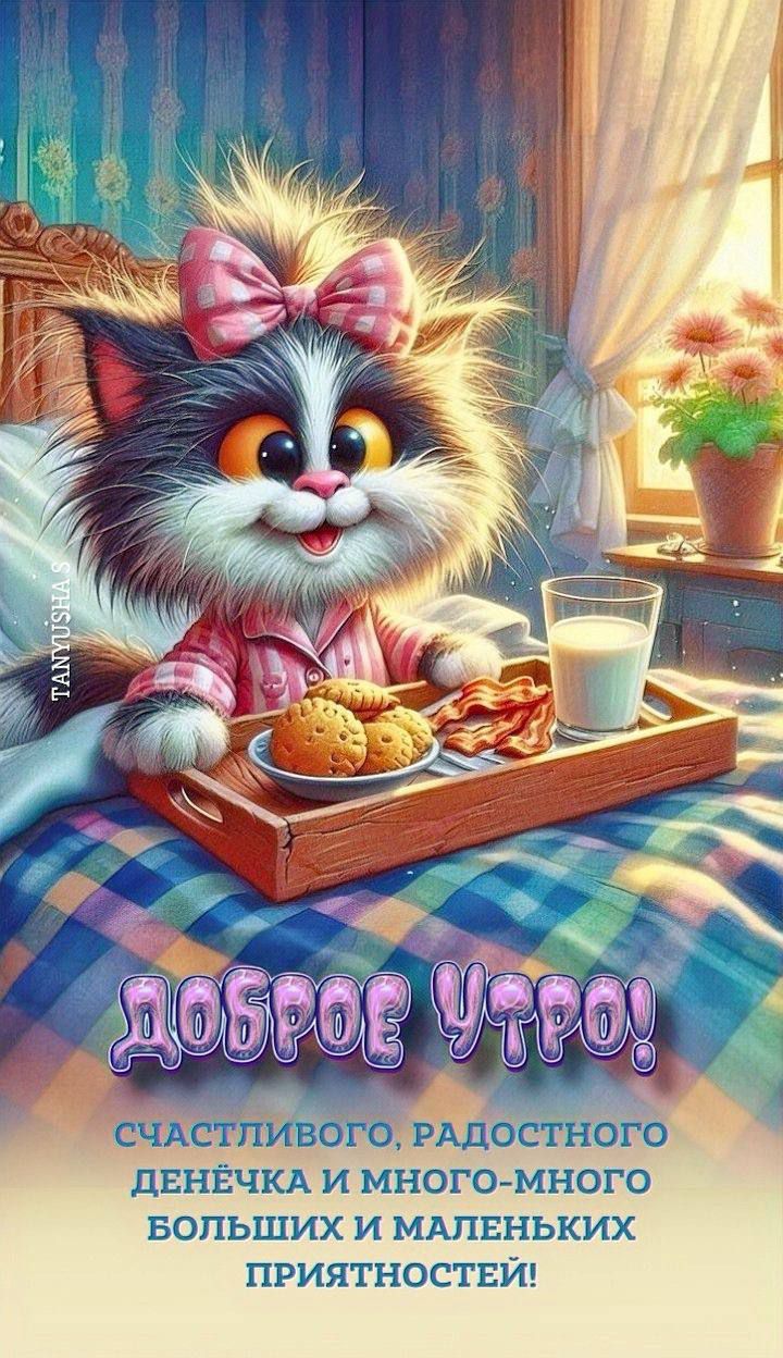 ДОБРОЕ УТРО! СЧАСТЛИВОГО, РАДОСТНОГО ДЕНЕЧКА И МНОГО-МНОГО БОЛЬШИХ И МАЛЕНЬКИХ ПРИЯТНОСТЕЙ!