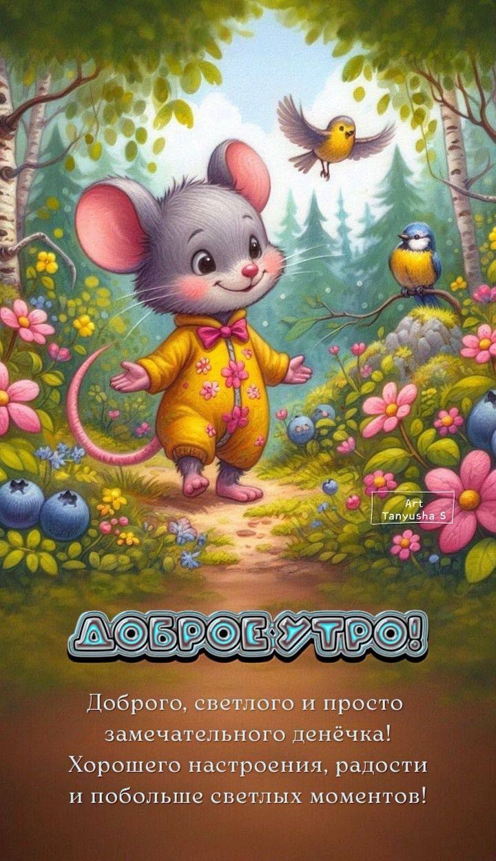 Доброе утро! ДобROgo, светлого и просто замечательного денёчка! Хорошего настроения, радости и побольше светлых моментов!