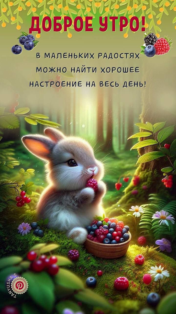 ДОБРОЕ УТРО! В МАЛЕНЬКИХ РАДОСТЯХ МОЖНО НАЙТИ ХОРОШЕЕ НАСТРОЕНИЕ НА ВЕСЬ ДЕНЬ!