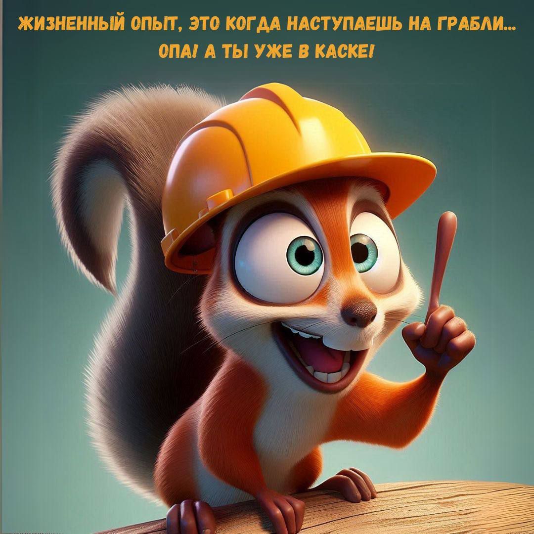 ЖИЗНЕННЫЙ ОПЫТ, ЭТО КОГДА НАСТУПАЕШЬ НА ГРАБЛИ... ОПА! А ТЫ УЖЕ В КАСКЕ!