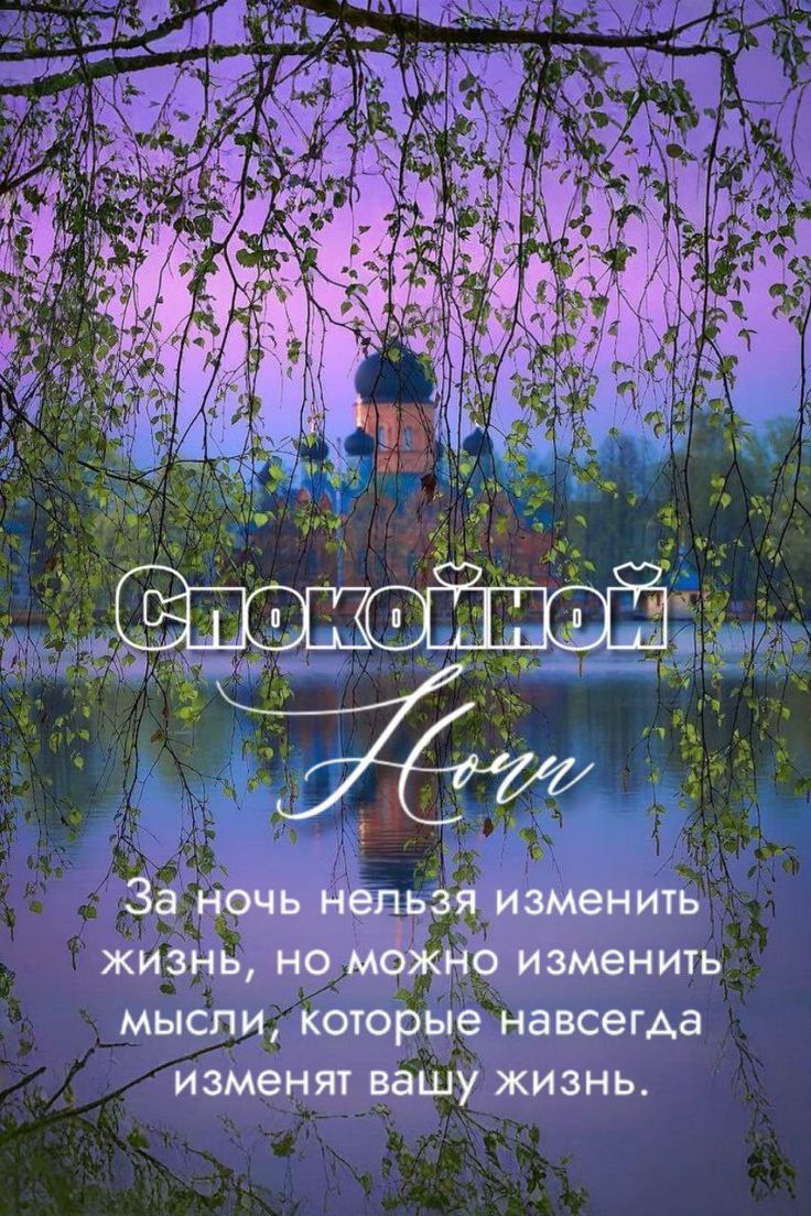 Спокойной Ночи
За ночь нельзя изменить жизнь, но можно изменить мысли, которые навсегда изменят вашу жизнь.