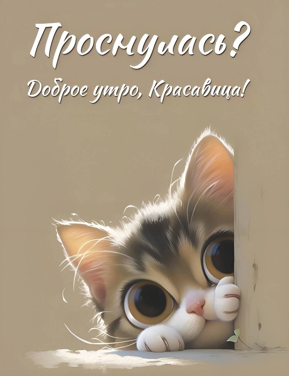 Проснулась? Доброе утро, Красавица!