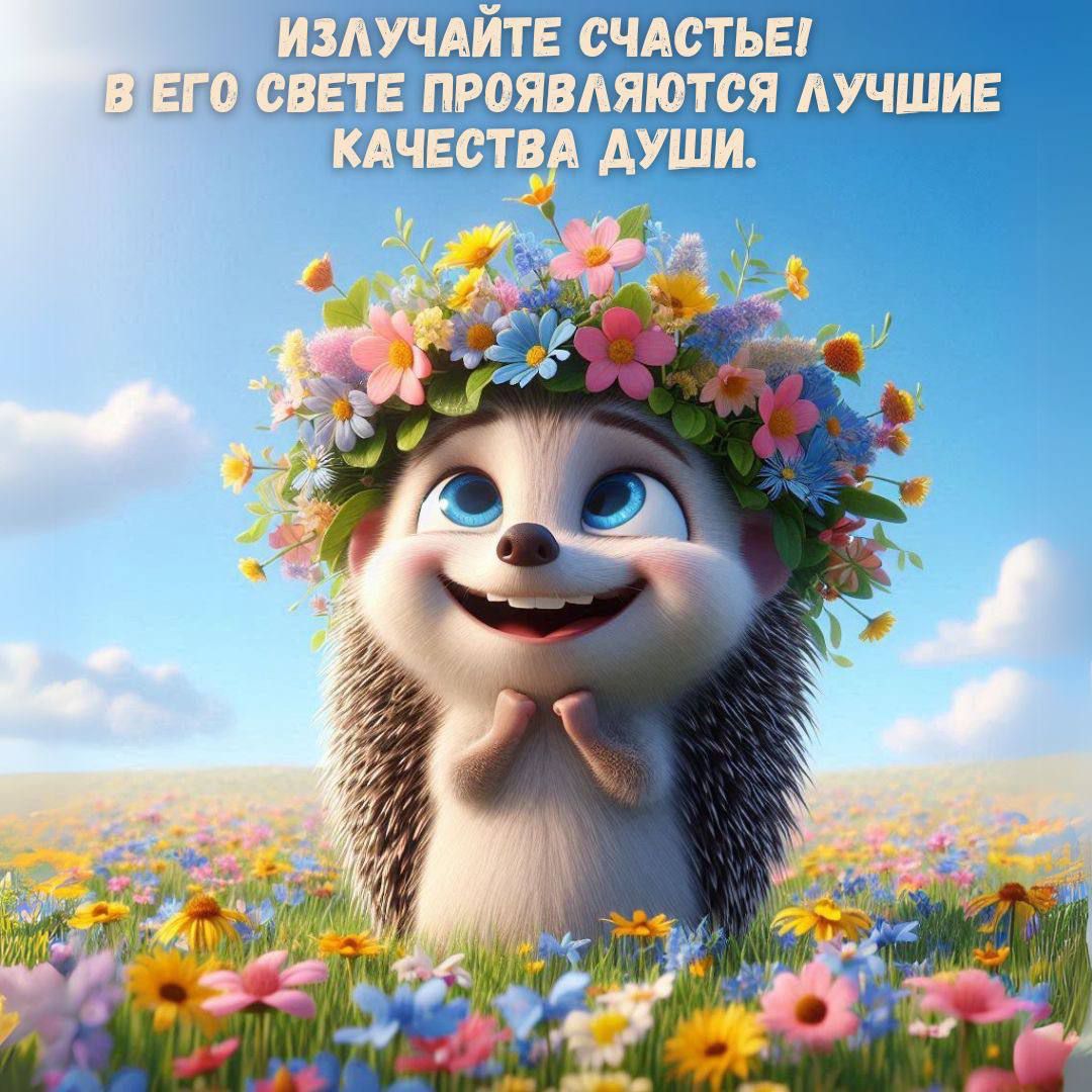 ИЗЛУЧАЙТЕ СЧАСТЬЕ! В ЕГО СВЕТЕ ПРОЯВЛЯЮТСЯ ЛУЧШИЕ КАЧЕСТВА ДУШИ.