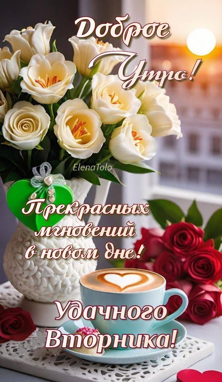 Доброе Утро! Прекрасных мгновений в новом дне! Удачного Вторника!