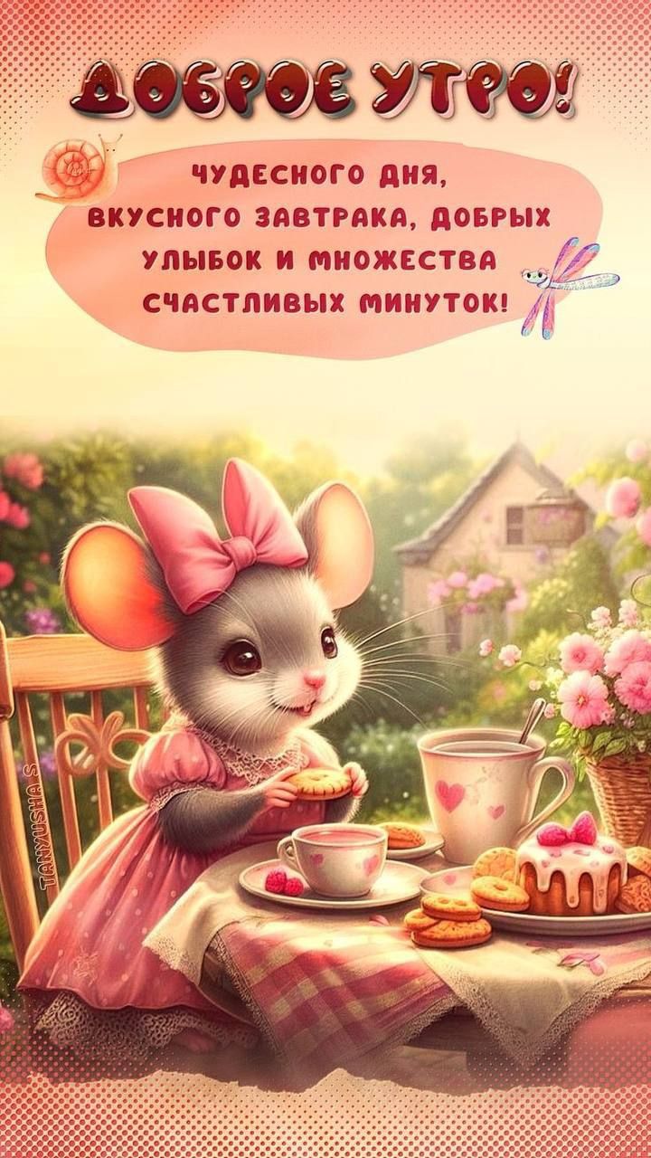 ДОБРОЕ УТРО! Чудесного дня, вкусного завтрака, добрых улыбок и множества счастливых минуток!