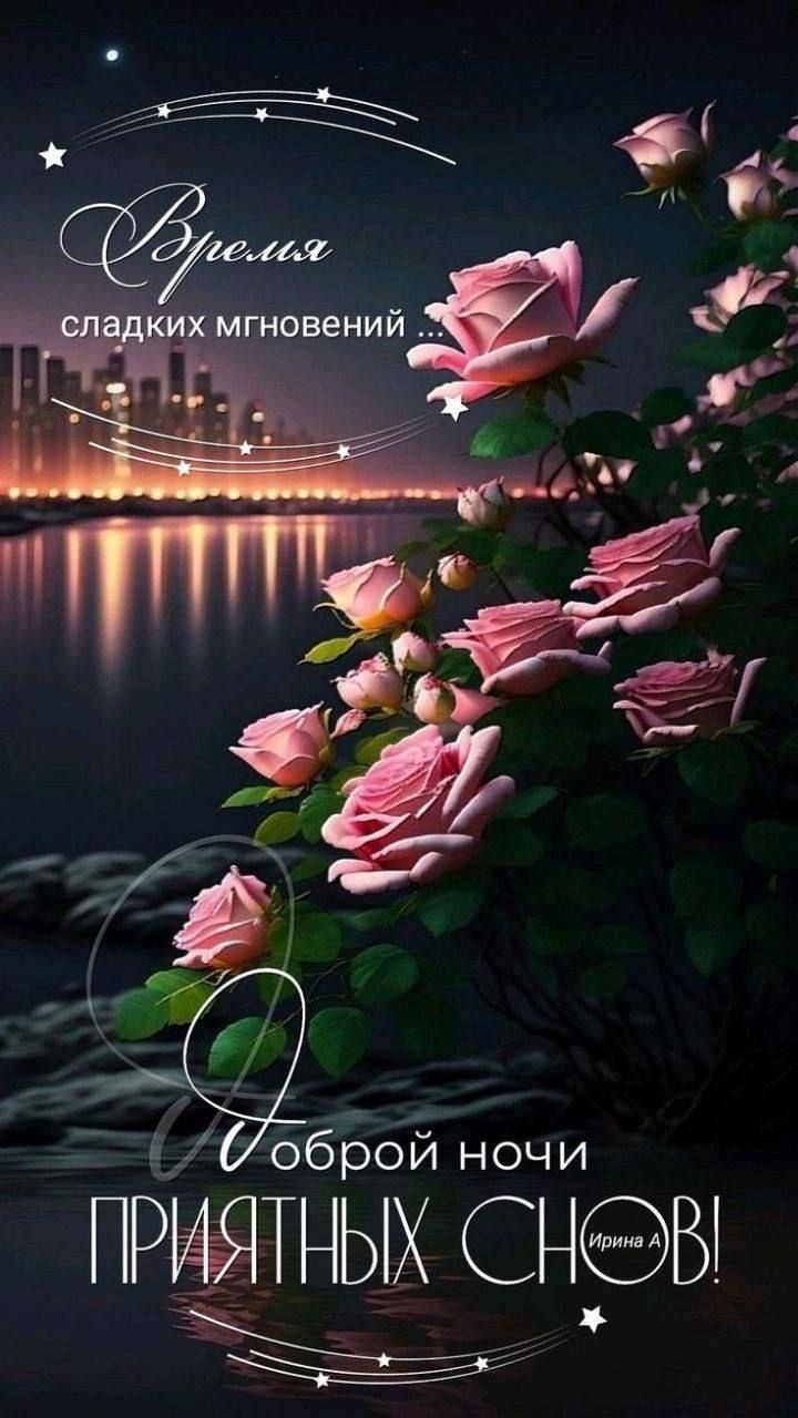 Время сладких мгновений ... Доброй ночи ПРИЯТНЫХ СНОВ! Ирина