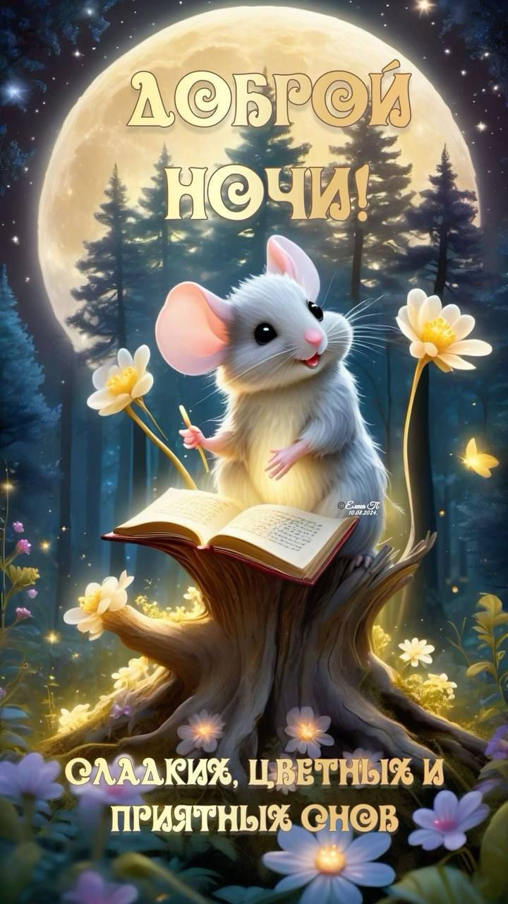 ДОБРОЙ НОЧИ!
СЛАДКИХ, ЦВЕТНЫХ И ПРИЯТНЫХ СНОВ