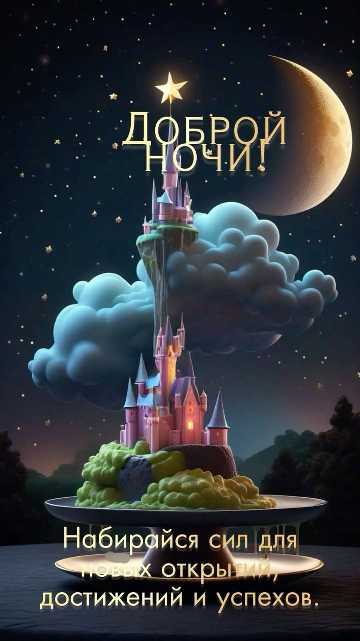 ДОБРОЙ НОЧИ! Набирайся сил для новых открытий, достижений и успехов.