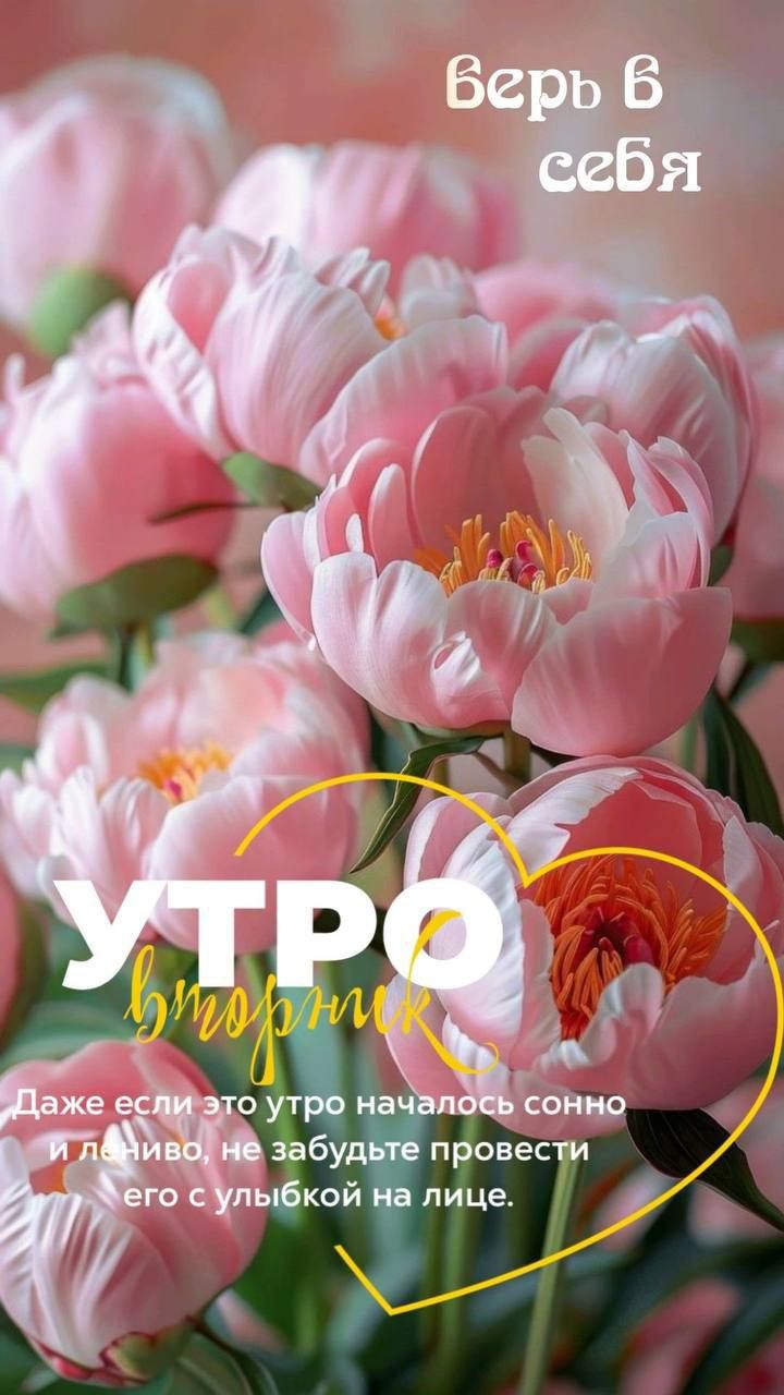 верь в себя
 Даже если это утро началось сонно и лениво, не забудьте провести его с улыбкой на лице.