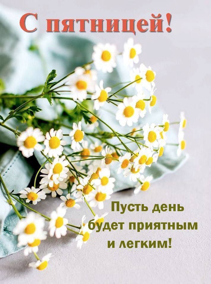 С пятницей! Пусть день будет приятным и легким!