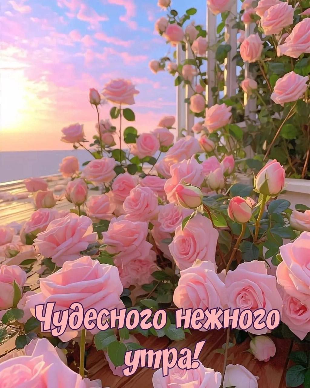 Чудесного нежного утра!