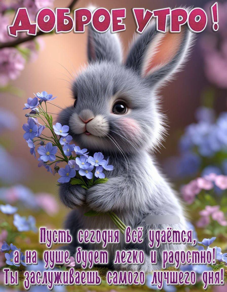 ДОБРОЕ УТРО! Пусть сегодня всё удаётся, а на душе будет легко и радостно! Ты заслуживаешь самого лучшего дня!