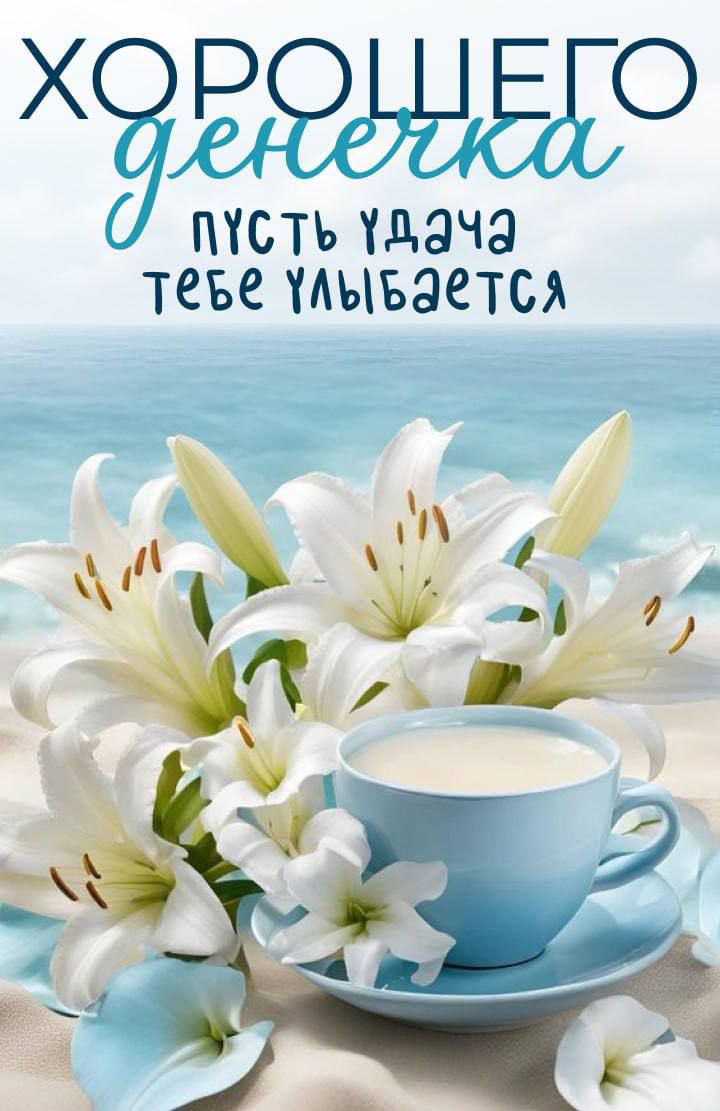 ХОРОШЕГО ДЕНЕЧКА
ПУСТЬ УДАЧА ТЕБЕ УЛЫБАЕТСЯ