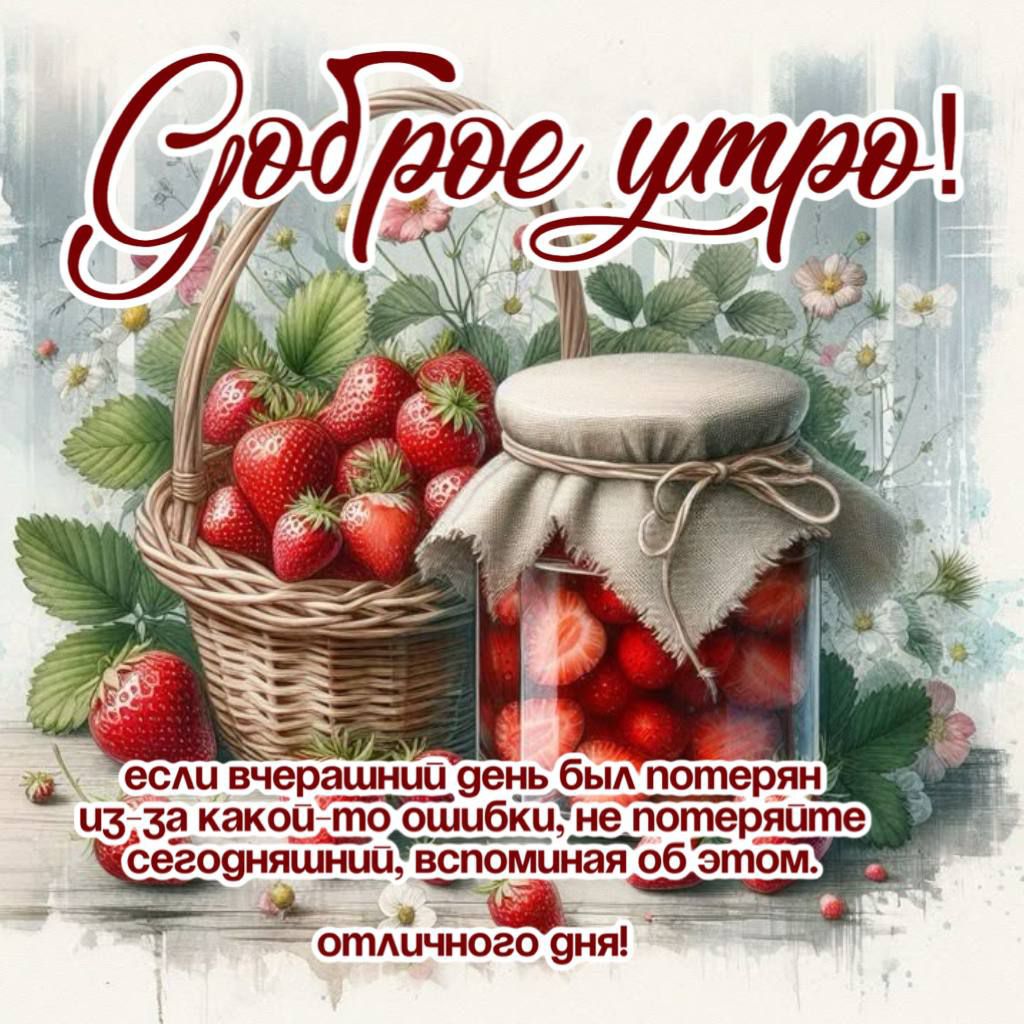 Доброе утро! если вчерашний день был потерян из-за какой-то ошибки, не потеряйте сегодняшнин, вспоминая об этом. отличного дня!