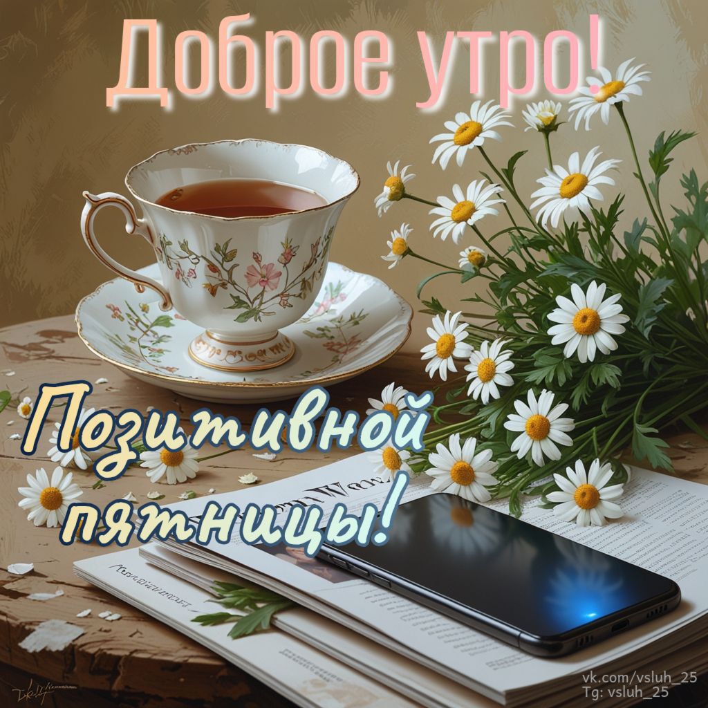 Доброе утро! Позитивной пятницы!