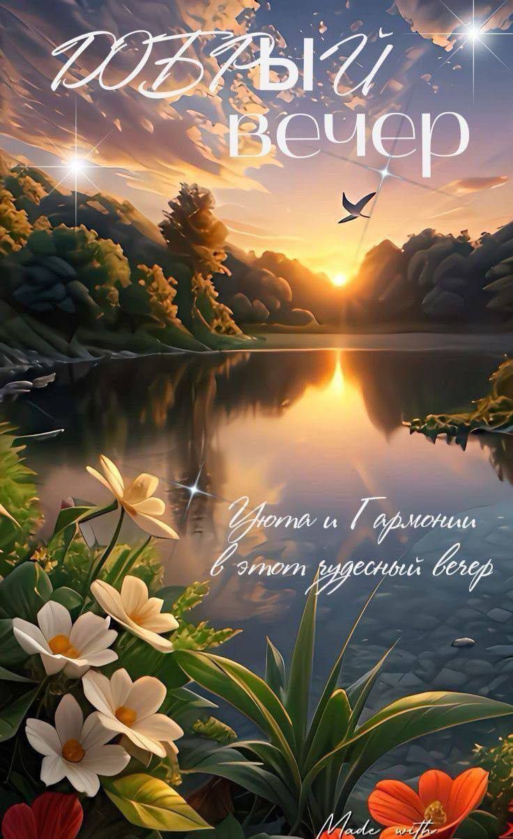 ДОБРЫЙ вечер
Уюта и Гармонии в этот чудесный вечер