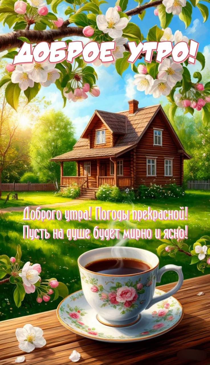 ДОБРОЕ УТРО!
Доброе утро! Погоды прекрасной! Путь на душе будет мирно и ясно!