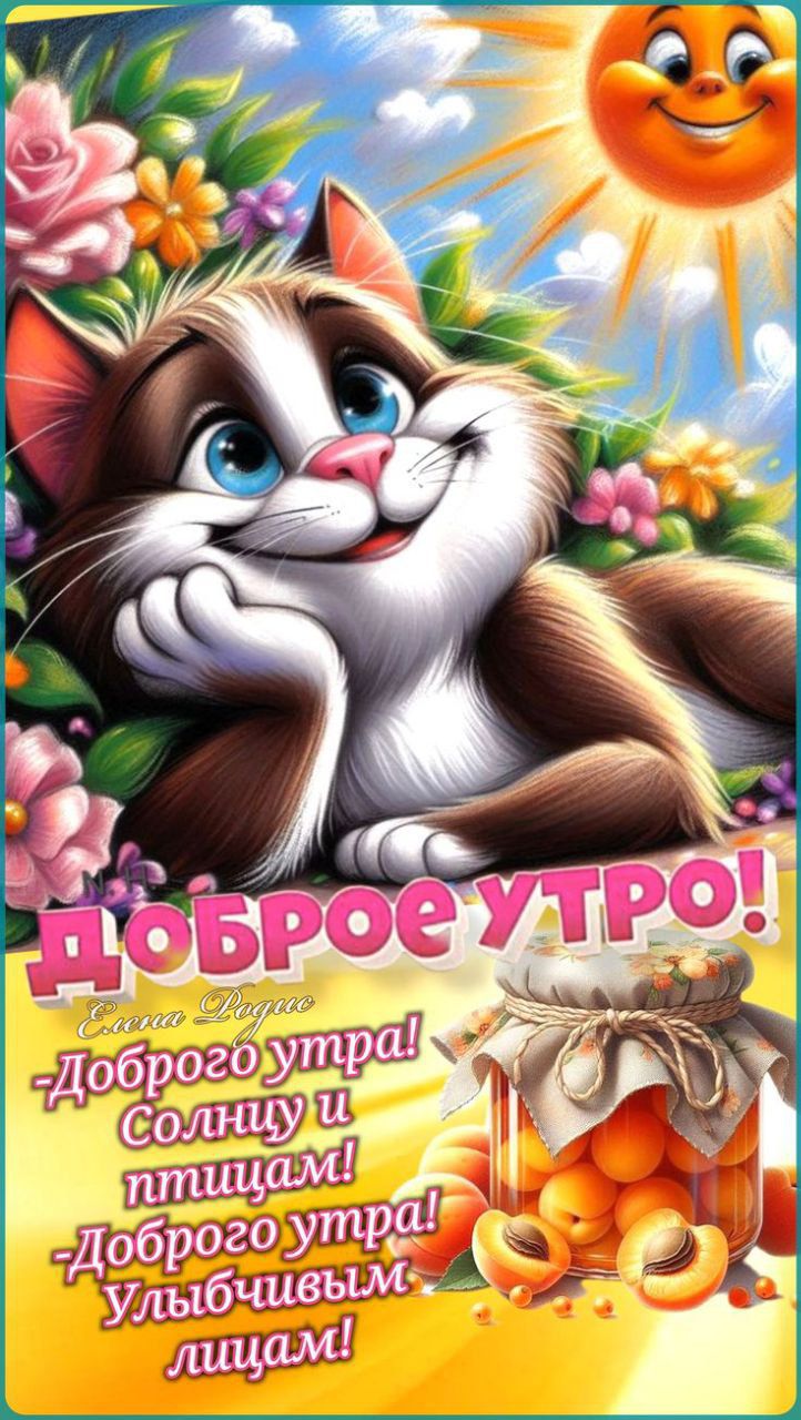 ДОБРОЕ УТРО!
-Доброго утра! Солнцу и птицам!
-Доброго утра! Улыбчивым лицам!