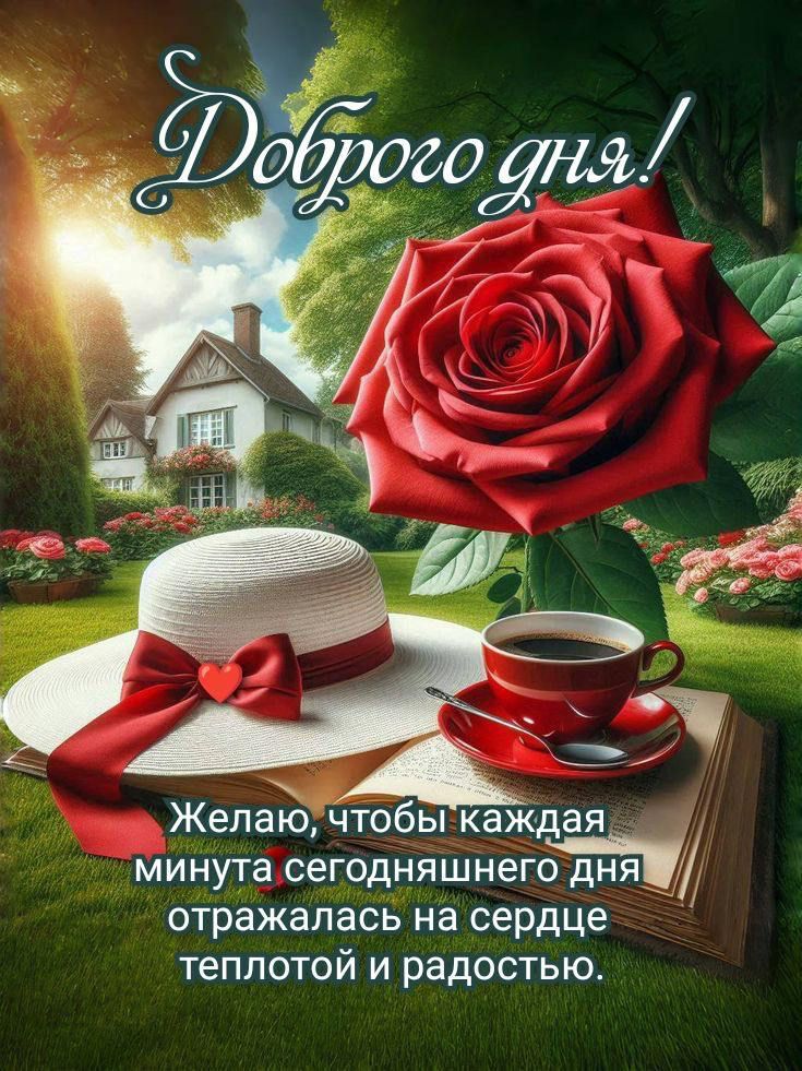 Доброе дня! Желаю, чтобы каждая минута сегодняшнего дня отражалась на сердце теплотой и радостью.