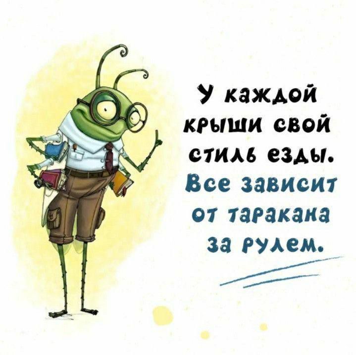 У каждой крыши свой стиль езды. Все зависит от таракана за рулём.