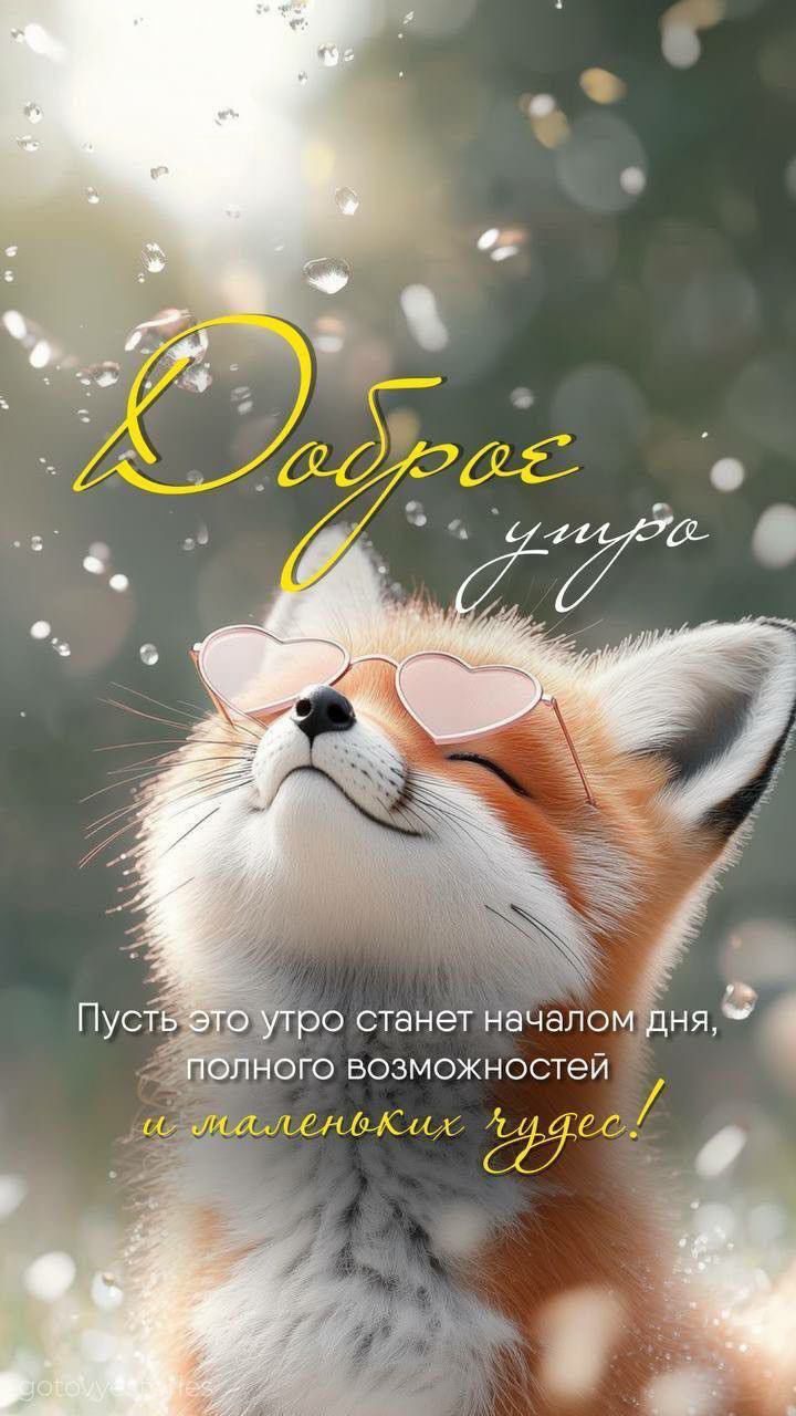 Доброе утро Пусть это утро станет началом дня, полного возможностей и маленьких чудес!