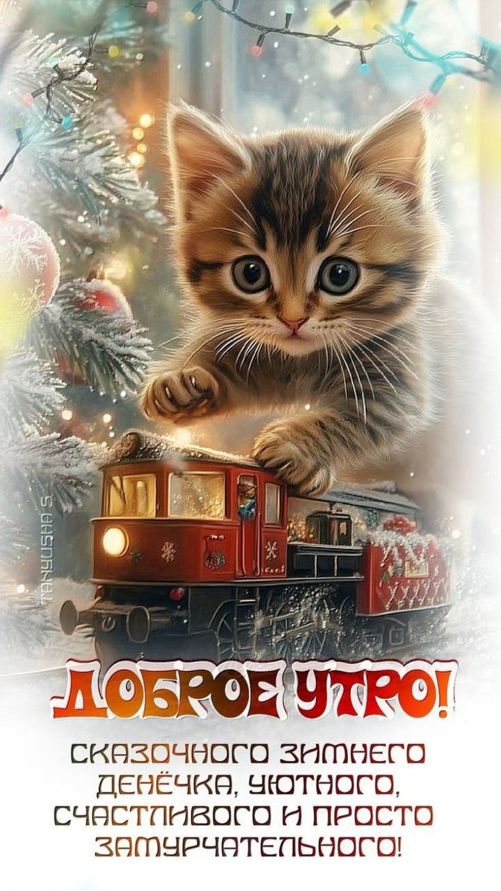 ДОБРОЕ УТРО! СКАЗОЧНОГО ЗИМНЕГО ДЕНЁЧКА, УЮТНОГО, СЧАСТЛИВОГО И ПРОСТО ЗАМУРЧАТЕЛЬНОГО!