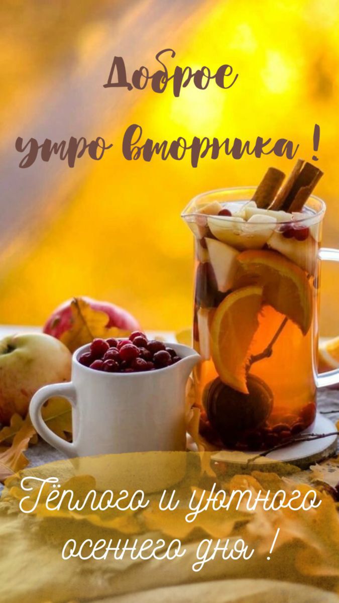 Доброе утро вторник! Теплого и уютного осеннего дня!