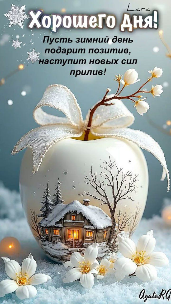 Хорошего дня! Пусть зимний день подарит позитив, наступит новых сил прилив!