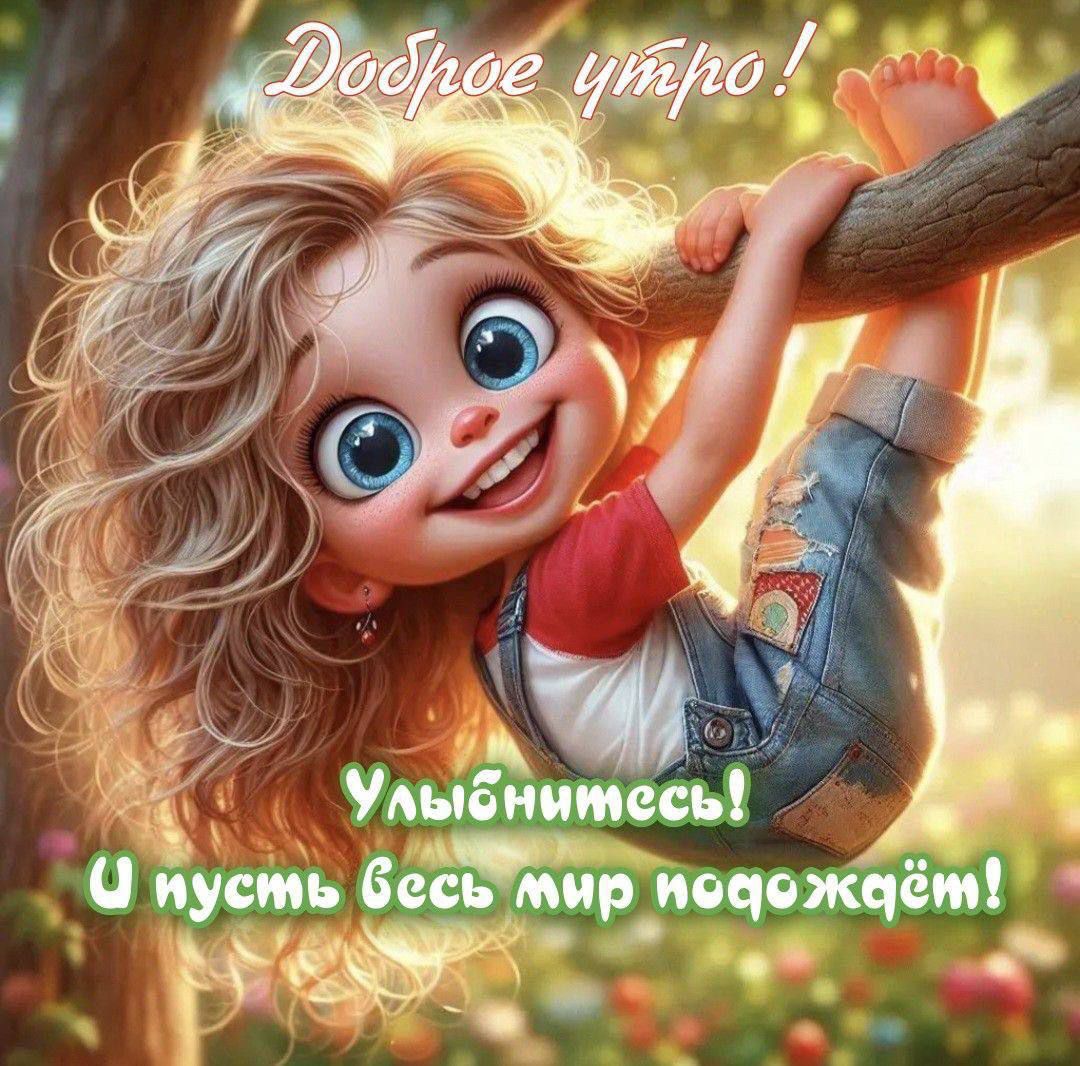 Доброе утро!
Улыбнитесь! И пусть весь мир подождёт!