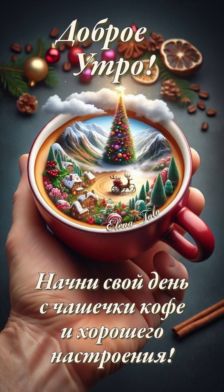 Доброе утро! Начни свой день с чашечки кофе и хорошего настроения!