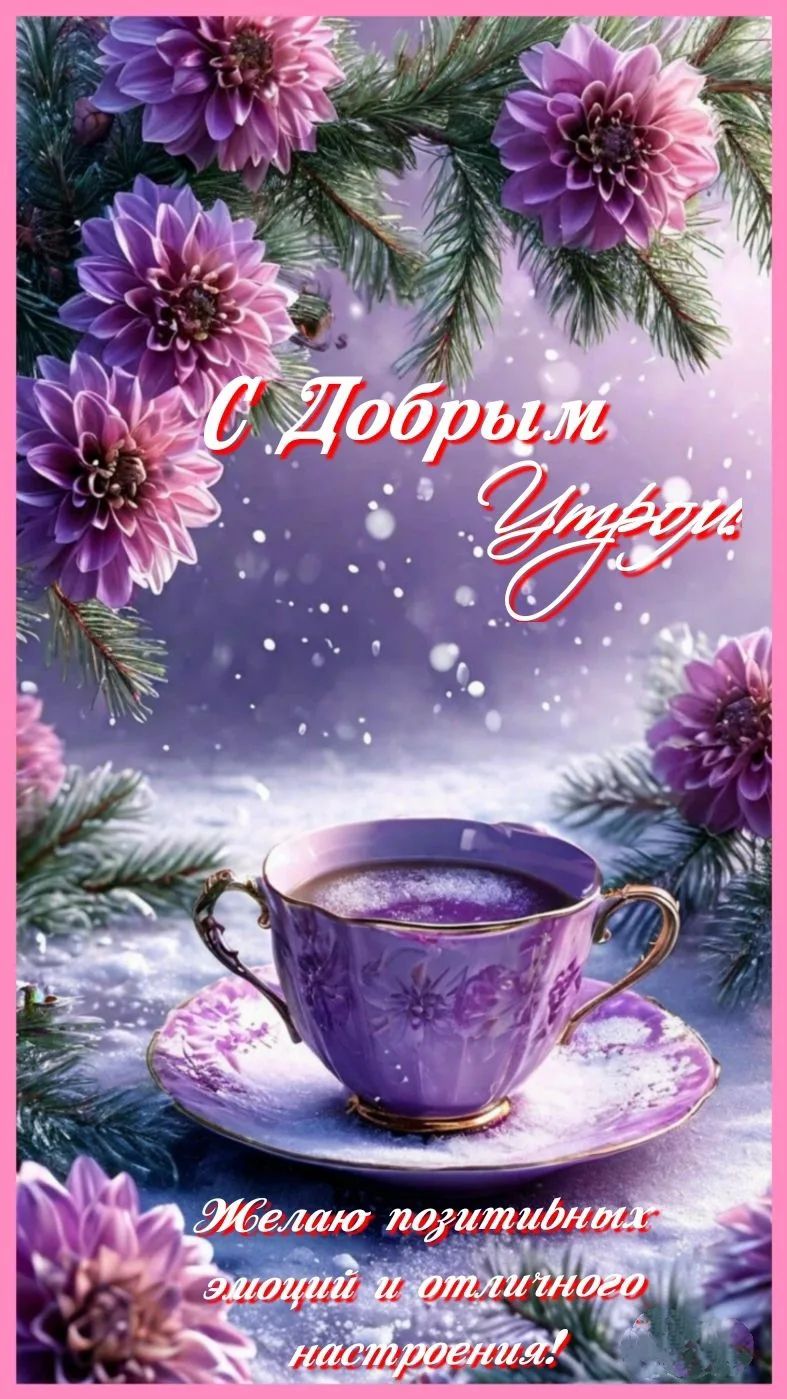 С Добрым Утром
Желаю позитивных эмоций и отличного настроения!