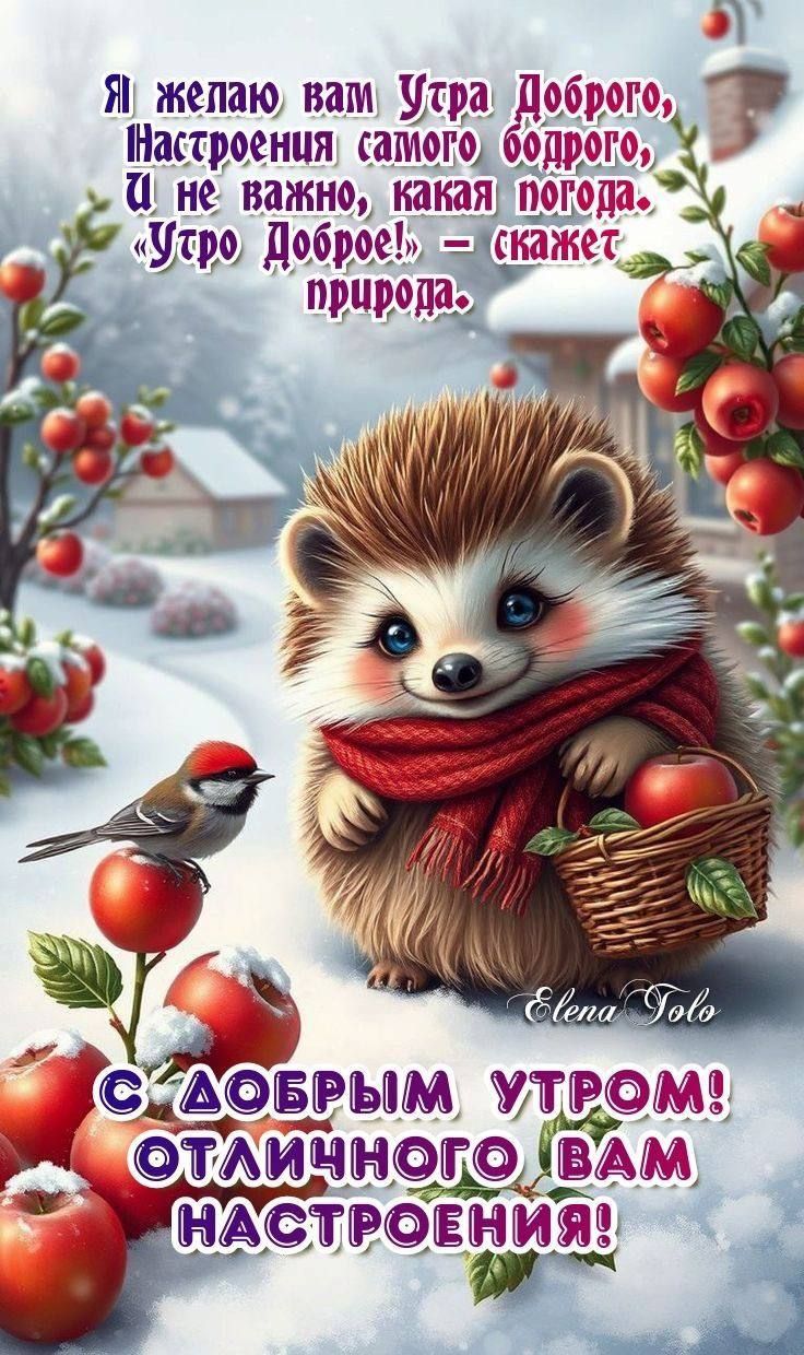 Я желаю вам Утро Доброго, Настроения самого бодрого, И не важно, какая погода. «Утро Доброе!» — скажет природа. С ДОБРЫМ УТРОМ! ОТЛИЧНОГО ВАМ НАСТРОЕНИЯ!