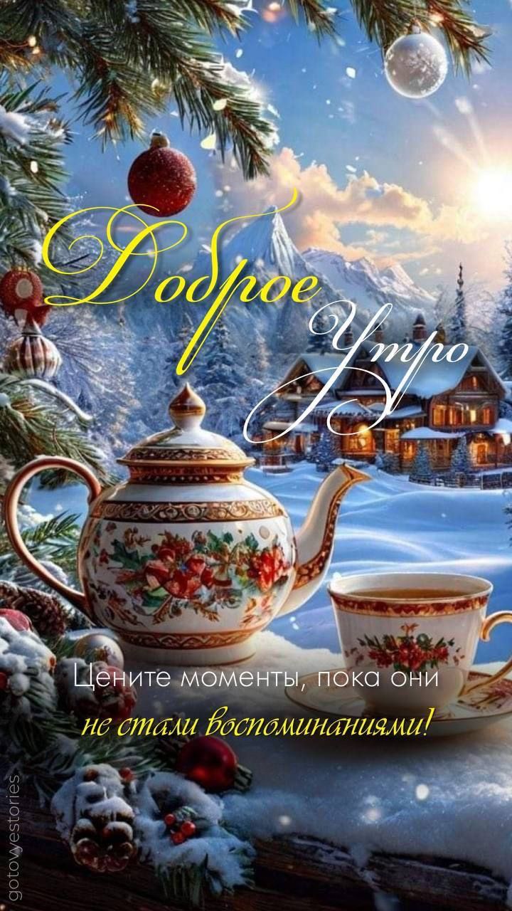 Доброе утро
Цените моменты, пока они не стали воспоминаниями!