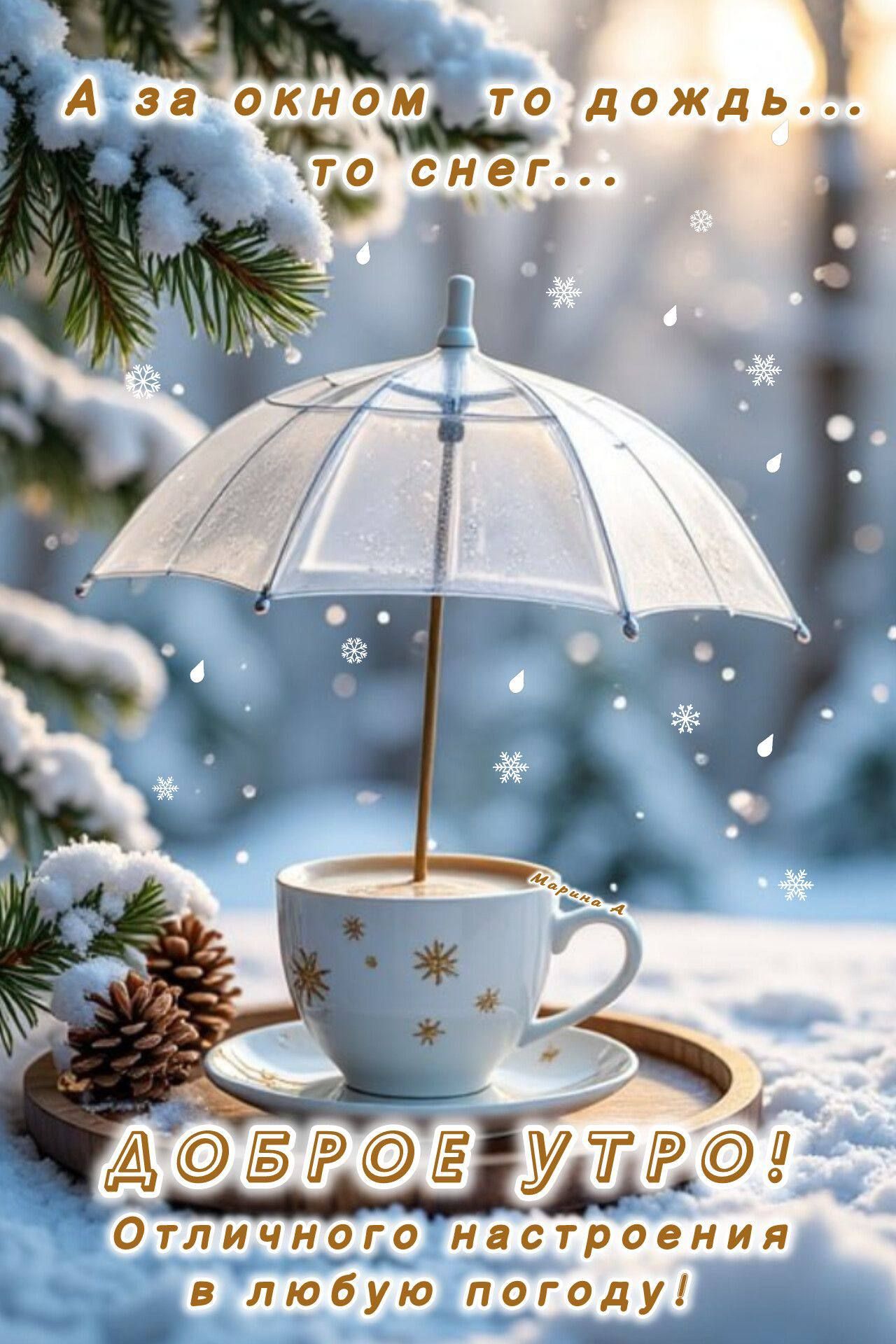 А за окном то дождь... то снег... ДОБРОЕ УТРО! Отличного настроения в любую погоду!