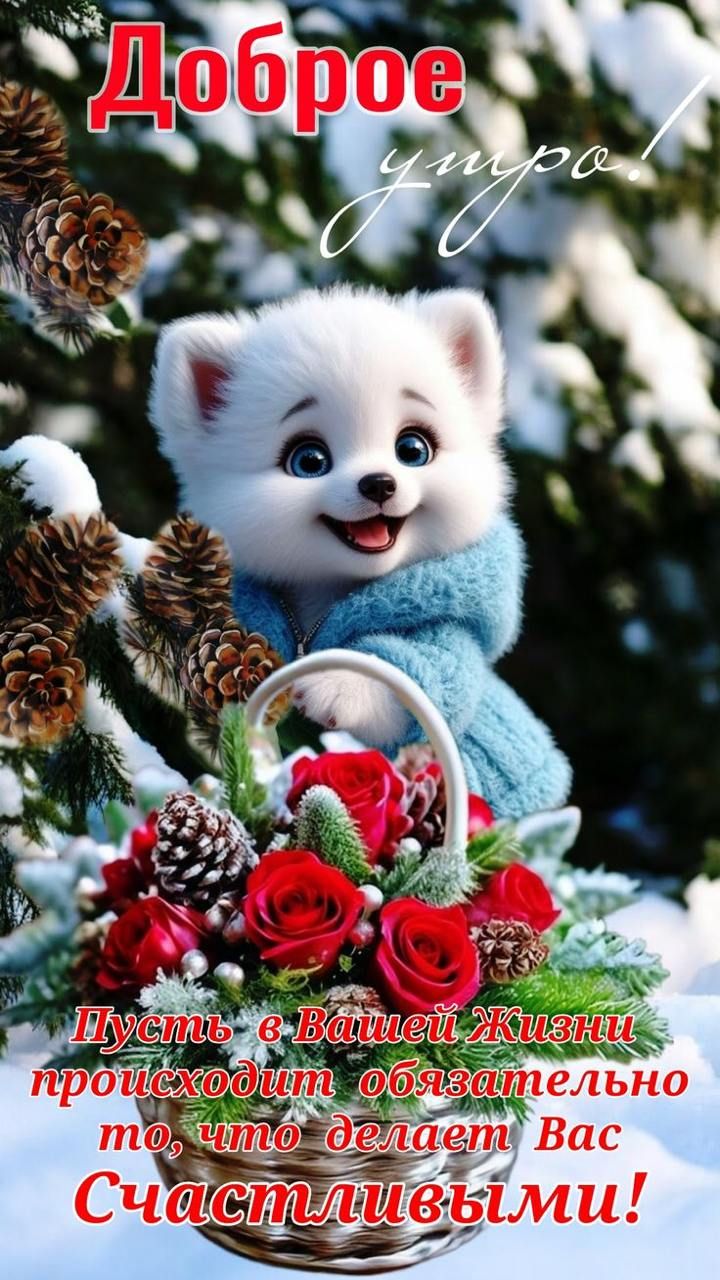 Доброе утро! Пусть в Вашей Жизни происходит обязательно то, что делает Вас Счастливыми!