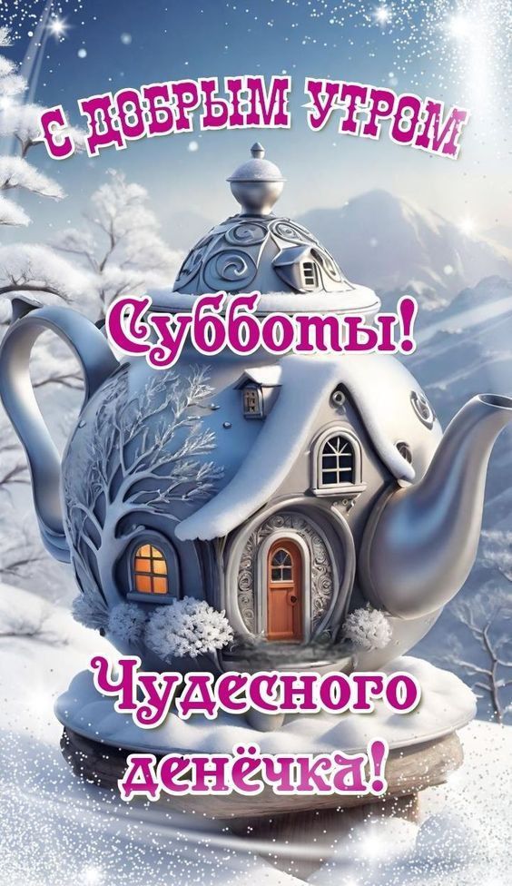 С ДОБРЫМ УТРОМ Субботы! Чудесного денёчка!
