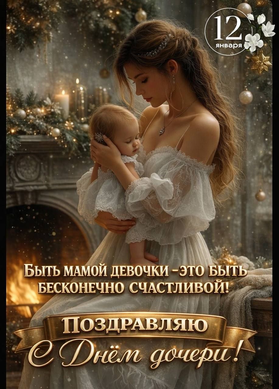 Быть мамой девочки - это быть бесконечно счастливой! Поздравляю с Днём дочери! 12 января
