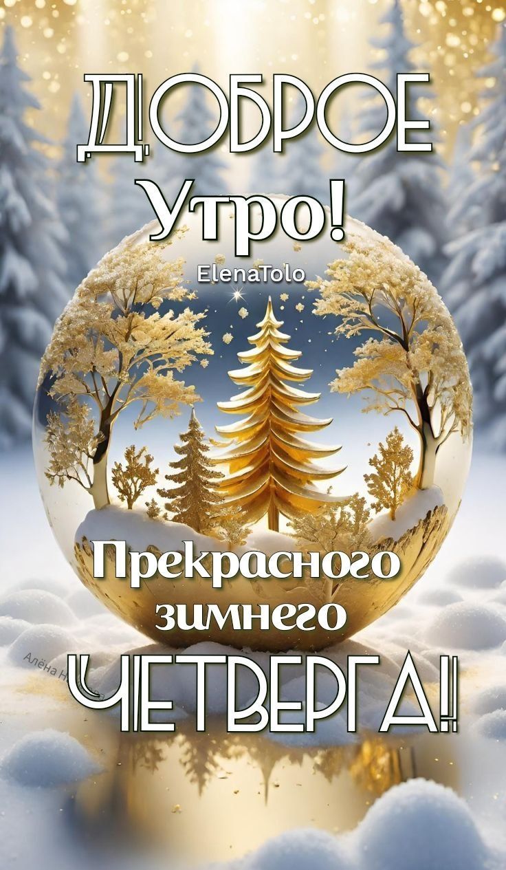 Доброе утро! Прекрасного зимнего четверга!