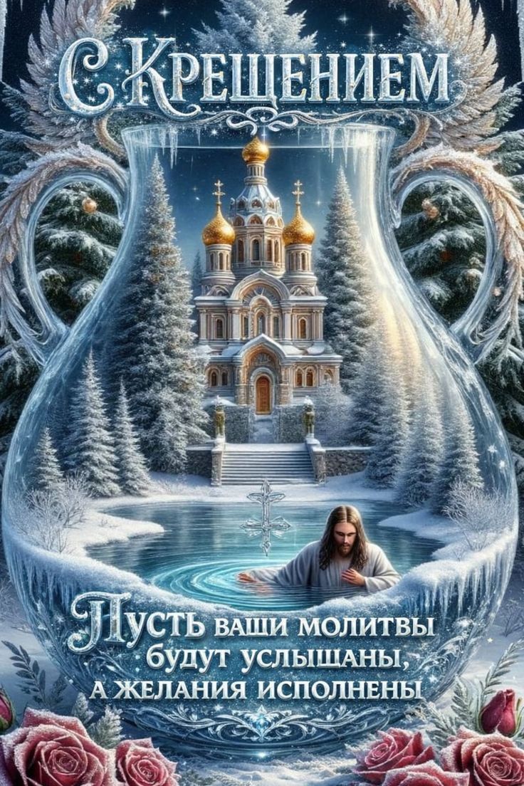 С Крещением Пусть ваши молитвы будут услышаны, а желания исполнены