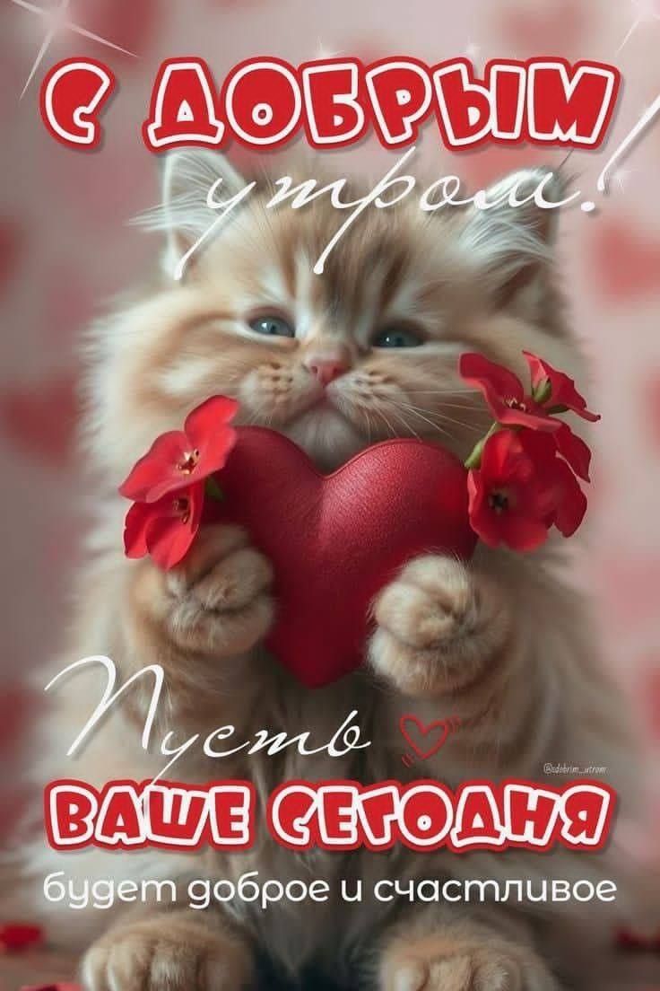 С добрым утром! Пусть ваше сегодня будет доброе и счастливое