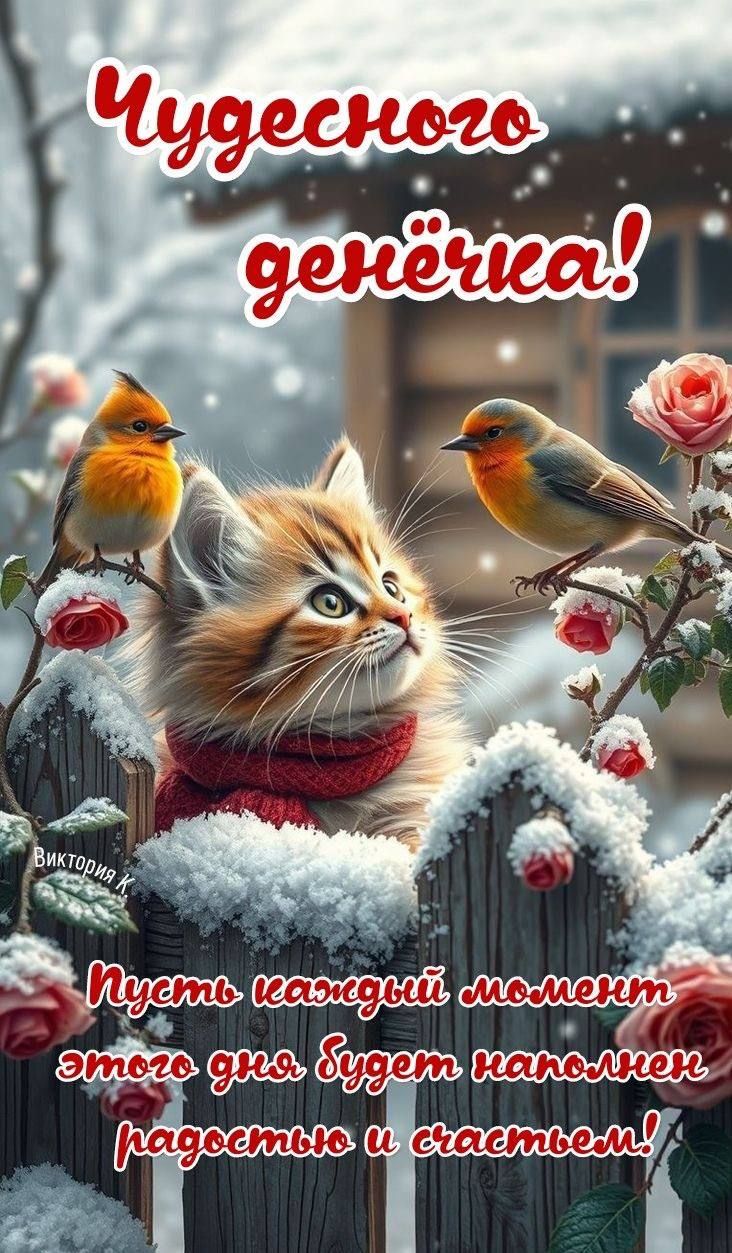 Чудесного денёчка! Пусть каждый момент этого дня будет наполнен радостью и счастьем!