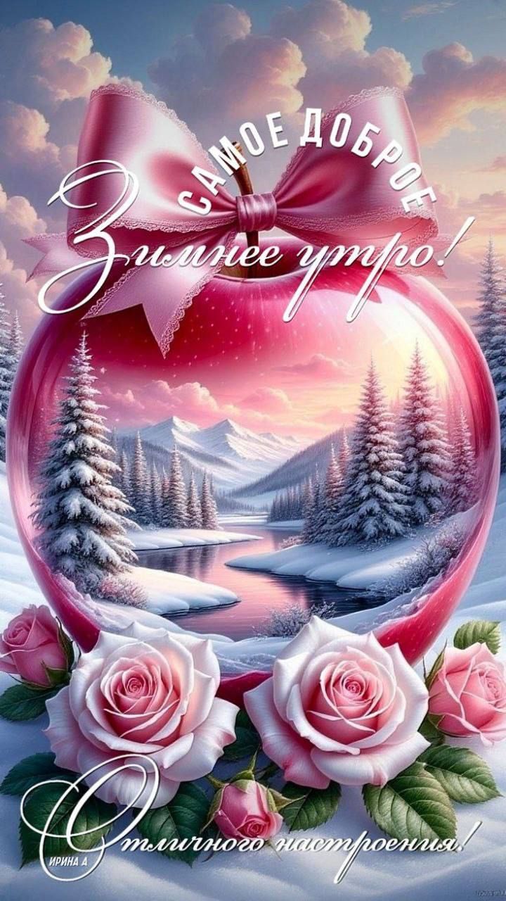 Самое доброе зимнее утро! Удачного настроения!