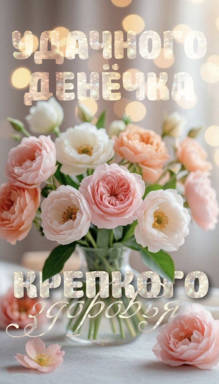 Удачного денечка крепкого здоровья